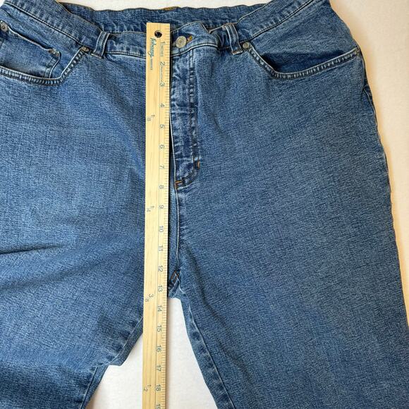 Lauren Jeans Co Ralph Lauren Women Petite Denim Jeans Size 18WP 5 Pocket stretch - Picture 5 of 8